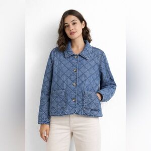 Marc New York Blue Quilted Jacket - Diamond Stitching - Size Large